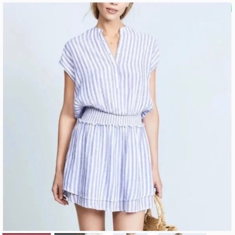Rails Stripe Linen Blend Dress, Medium